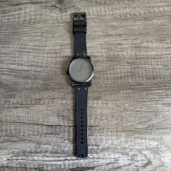VESTAL USS Observer Black Silicone Band Japan Movt 10 atm Water Resistant Watch - Picture 1 of 10